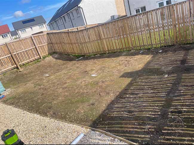 Garden Makeover with Decking/Grass in Glasgow