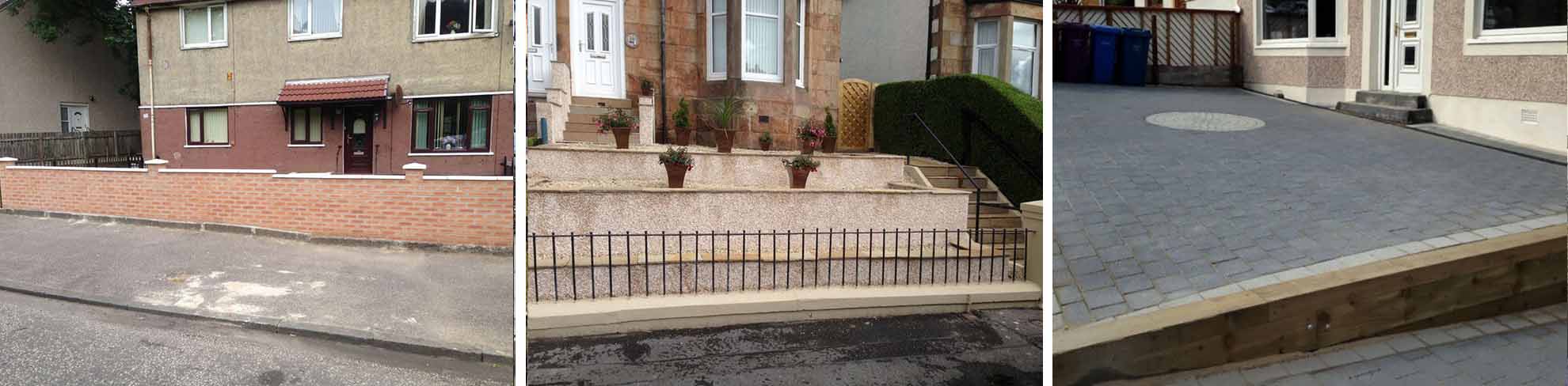 Retaining Wall and Graden Walls Polmadie